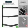 imageFORIOUS 3Tier Towel Bar Wall Mounted 24 Inch Towel Rack for Bathroom HeavyDuty 304 Stainless Steel Towel Rod Holder Space Saving Design Towel Hanger Rail Matte BlackMatte Black