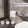 imageFORIOUS Adhesive Toilet Paper Holder Brushed Nickel Self Adhesive or Wall Mounted Options Stainless Steel Rustproof Stick on no Drilling Pivoting Toilet Tissue Roll Holder Wall Mount for BathroomChrome