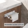 imageFORIOUS Adhesive Toilet Paper Holder Brushed Nickel Self Adhesive or Wall Mounted Options Stainless Steel Rustproof Stick on no Drilling Pivoting Toilet Tissue Roll Holder Wall Mount for BathroomChrome