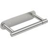 imageFORIOUS Adhesive Toilet Paper Holder Brushed Nickel Self Adhesive or Wall Mounted Options Stainless Steel Rustproof Stick on no Drilling Pivoting Toilet Tissue Roll Holder Wall Mount for BathroomStainless Steel