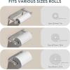 imageFORIOUS Adhesive Toilet Paper Holder Brushed Nickel Self Adhesive or Wall Mounted Options Stainless Steel Rustproof Stick on no Drilling Pivoting Toilet Tissue Roll Holder Wall Mount for BathroomStainless Steel