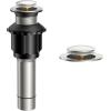 imageFORIOUS Bathroom Sink Drain with Overflow Pop Up Drain Assembly with Detachable Basket Stopper AntiExplosion and AntiClogging Drain Strainer 304 Stainless Steel Brushed NickelStainless Steel