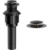 imageFORIOUS Bathroom Sink Drain with Overflow Pop Up Drain Assembly with Detachable Basket Stopper AntiExplosion and AntiClogging Drain Strainer 304 Stainless Steel Brushed NickelMatte Black