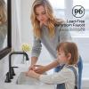 imageFORIOUS Black Bathroom Faucet for Sink 3 HoleWidespread Matte Black Bathroom Sink Faucets2 Handles RV Bathroom Faucets Vanity with Pop Up Drain and Supply HosesMatte Black