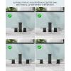 imageFORIOUS Black Bathroom Faucets 3 Hole Matte Black Bathroom Sink Faucet 8 Inch Widespread 2 Handle for Restroom Sink with Pop Up Drain CUPC Supply Hose and Spare Water Saving Aerator Vanity 3 HolesMatte Black
