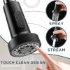 imageFORIOUS Black Touchless Kitchen Faucet with Soap Dispenser Motion Sensor Activated Smart Sink Faucet with Pull Down Sprayer Single Handle Hands Free for Farmhouse Camper RVMatte Black