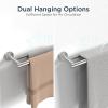 imageFORIOUS Double Towel Bar 24 Inch Dual Towel Racks for Bathroom Heavy Duty SUS304 Stainless Steel Towel Holder Rail Wall Mount Includes Wall Mounting Hardware Matte BlackStainless Steel