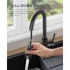 imageFORIOUS Kitchen Faucets with Water Filter 2 in 1 Stainless Steel Pull Down Sink Faucet and Purfied Water Faucet High Arc Single Handle with Detachable Deck for 1 or 3 Hole Brushed NickelOil Rubbed Bronze
