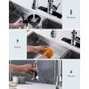 imageFORIOUS Kitchen Faucets with Water Filter 2 in 1 Stainless Steel Pull Down Sink Faucet and Purfied Water Faucet High Arc Single Handle with Detachable Deck for 1 or 3 Hole Brushed NickelChrome