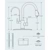 imageFORIOUS Kitchen Faucets with Water Filter 2 in 1 Stainless Steel Pull Down Sink Faucet and Purfied Water Faucet High Arc Single Handle with Detachable Deck for 1 or 3 Hole Brushed NickelStainless Steel