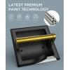imageFORIOUS Recessed Toilet Paper Holder Stainless Steel Durable Tissue Roll Holder Wall Mount for Bathroom Space Saving Design with Mounting Bracket in Wall Toilet Paper Dispenser Insert Matte BlackBlackgold