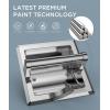imageFORIOUS Recessed Toilet Paper Holder Stainless Steel Durable Tissue Roll Holder Wall Mount for Bathroom Space Saving Design with Mounting Bracket in Wall Toilet Paper Dispenser Insert Matte BlackChrome