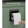 imageFORIOUS Recessed Toilet Paper Holder Stainless Steel Durable Tissue Roll Holder Wall Mount for Bathroom Space Saving Design with Mounting Bracket in Wall Toilet Paper Dispenser Insert Matte BlackMatte Black