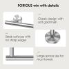 imageFORIOUS Towel Bar for Bathroom Wall Mounted 304 Stainless Steel Towel Racks Includes Wall Mounting Hardware Suitable for Bathroom RV Brushed Nickel 9 Inch