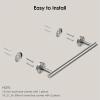 imageFORIOUS Towel Racks for Bathroom Wall Mounted Stainless Steel Bathroom Towel Rack 24 Inch Includes Wall Mounting Hardware Brushed Nickel Total Length 26InchStainless Steel