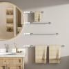 imageFORIOUS Towel Racks for Bathroom Wall Mounted Stainless Steel Bathroom Towel Rack 24 Inch Includes Wall Mounting Hardware Brushed Nickel Total Length 26InchStainless Steel