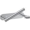 imageFORIOUS Adhesive Toilet Paper Holder Brushed Nickel Self Adhesive or Wall Mounted Options Stainless Steel Rustproof Stick on no Drilling Pivoting Toilet Tissue Roll Holder Wall Mount for BathroomChrome
