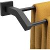 imageFORIOUS Double Towel Bar 24 Inch Dual Towel Racks for Bathroom Wall Mounted Thicken SUS304 Stainless Steel Bath Square Towel Rod Towel Holder Rail Brushed NickelMatte Black