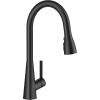 imageFORIOUS Kitchen Faucet with Pull Down Sprayer Brushed Nickel Classic High Arc Stainless Steel Faucet for Kitchen Sink Single Handle for 1 or 3 Hole Decks for RV Bar Farmhouse Laundry CamperMatte Black