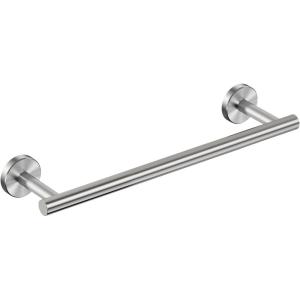 imageFORIOUS Towel Racks for Bathroom Wall Mounted Stainless Steel Bathroom Towel Rack 24 Inch Includes Wall Mounting Hardware Brushed Nickel Total Length 26InchStainless Steel