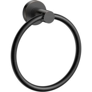 imageFORIOUS Towel Ring SUS304 Stainless Steel Modern Hand Towel Holder Rack Hanger Round for Bathroom Wall Mounted Ideal for Bath Kitchen RV Matte BlackOil Rubbed Bronze