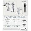 imageFORIOUS Brushed Nickel Bathroom Sink Faucet 3 Holes 2 Handle Widepsread Antique Faucet for Bathroom Sink with PopUp Drain and Water Supplies for Commercial Vanity Lavatory Restroom FarmhouseChrome