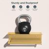 imageFORIOUS Paper Towel Holder with Shelf SUS304 Stainless Steel Paper Towel Holder with Storage Spice Shelf Heavy Duty Wall Mount Screw Paper Roll Organizer for Kitchen Bathroom RV and Shop SliverBrushed Gold