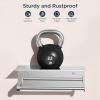 imageFORIOUS Paper Towel Holder with Shelf SUS304 Stainless Steel Paper Towel Holder with Storage Spice Shelf Heavy Duty Wall Mount Screw Paper Roll Organizer for Kitchen Bathroom RV and Shop SliverChrome