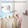 imageFORIOUS Retractable Clothesline Indoor 138 Ft NonSagging Outdoor Clothes Line Rustproof All Stainless Steel Heavy Duty Clothes Drying Laundry Line Screw Wall Mounted for Bathroom Brushed GoldChrome