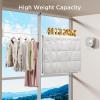 imageFORIOUS Retractable Clothesline Indoor 138 Ft NonSagging Outdoor Clothes Line Rustproof All Stainless Steel Heavy Duty Clothes Drying Laundry Line Screw Wall Mounted for Bathroom Brushed GoldChrome