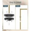 imageFORIOUS Toilet Paper Holder Stand Modern Free Standing Tissue Roll Holder for Bathroom Durable SUS 304 Stainless Steel and Weighted Base Storage for 4 Rolls Matte Black amp Brushed Gold 232 HMatte Black  Brushed Gold