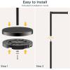 imageFORIOUS Toilet Paper Holder Stand Modern Free Standing Tissue Roll Holder for Bathroom Durable SUS 304 Stainless Steel and Weighted Base Storage for 4 Rolls Matte Black amp Brushed Gold 232 HOil Rubbed Bronze