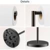 imageFORIOUS Toilet Paper Holder Stand Modern Free Standing Tissue Roll Holder for Bathroom Durable SUS 304 Stainless Steel and Weighted Base Storage for 4 Rolls Matte Black amp Brushed Gold 232 HOil Rubbed Bronze
