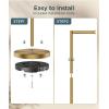 imageFORIOUS Toilet Paper Holder Stand Modern Free Standing Tissue Roll Holder for Bathroom Durable SUS 304 Stainless Steel and Weighted Base Storage for 4 Rolls Matte Black amp Brushed Gold 232 HBrushed Gold