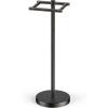 imageFORIOUS Toilet Paper Holder Wall Mount Stainless Steel Rustproof Double Post Pivoting Tissue Roll Holder for Bathroom Commercial Toilet Paper Dispenser Oil Rubbed BronzeOil Rubbed Bronze