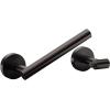 imageFORIOUS Toilet Paper Holder Wall Mount Stainless Steel Rustproof Double Post Pivoting Tissue Roll Holder for Bathroom Commercial Toilet Paper Dispenser Oil Rubbed BronzeOil Rubbed Bronze