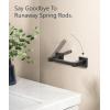 imageFORIOUS Toilet Paper Holder Wall Mount Stainless Steel Rustproof Double Post Pivoting Tissue Roll Holder for Bathroom Commercial Toilet Paper Dispenser Oil Rubbed BronzeOil Rubbed Bronze