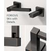 imageFORIOUS Toilet Paper Holder Wall Mount Stainless Steel Rustproof Double Post Pivoting Tissue Roll Holder for Bathroom Commercial Toilet Paper Dispenser Oil Rubbed BronzeOil Rubbed Bronze
