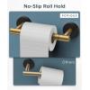imageFORIOUS Toilet Paper Holder Wall Mount Stainless Steel Rustproof Double Post Pivoting Tissue Roll Holder for Bathroom Commercial Toilet Paper Dispenser Oil Rubbed BronzeBrushed Gold  Matte Black