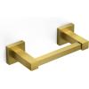 imageFORIOUS Toilet Paper Holder Wall Mount Stainless Steel Rustproof Double Post Pivoting Tissue Roll Holder for Bathroom Commercial Toilet Paper Dispenser Oil Rubbed BronzeBrushed Gold