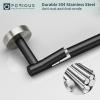 imageFORIOUS Toilet Paper Holder Wall Mount Stainless Steel Rustproof Double Post Pivoting Tissue Roll Holder for Bathroom Commercial Toilet Paper Dispenser Oil Rubbed BronzeMatte Black  Stainless Steel