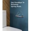 imageFORIOUS Toilet Paper Holder Wall Mount Stainless Steel Rustproof Double Post Pivoting Tissue Roll Holder for Bathroom Commercial Toilet Paper Dispenser Oil Rubbed BronzeChrome