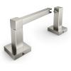 imageFORIOUS Toilet Paper Holder Wall Mount Stainless Steel Rustproof Double Post Pivoting Tissue Roll Holder for Bathroom Commercial Toilet Paper Dispenser Oil Rubbed BronzeStainless Steel
