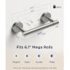 imageFORIOUS Toilet Paper Holder Wall Mount Stainless Steel Rustproof Double Post Pivoting Tissue Roll Holder for Bathroom Commercial Toilet Paper Dispenser Oil Rubbed BronzeStainless Steel