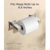 imageFORIOUS Toilet Paper Holder Wall Mount Stainless Steel Rustproof Double Post Pivoting Tissue Roll Holder for Bathroom Commercial Toilet Paper Dispenser Oil Rubbed BronzeStainless Steel