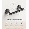 imageFORIOUS Toilet Paper Holder Wall Mount Stainless Steel Rustproof Double Post Pivoting Tissue Roll Holder for Bathroom Commercial Toilet Paper Dispenser Oil Rubbed BronzeOil Rubbed Bronze