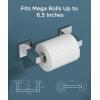 imageFORIOUS Toilet Paper Holder Wall Mount Stainless Steel Rustproof Double Post Pivoting Tissue Roll Holder for Bathroom Commercial Toilet Paper Dispenser Oil Rubbed BronzeChrome