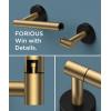 imageFORIOUS Toilet Paper Holder Wall Mount Stainless Steel Rustproof Double Post Pivoting Tissue Roll Holder for Bathroom Commercial Toilet Paper Dispenser Oil Rubbed BronzeBrushed Gold  Matte Black