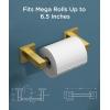 imageFORIOUS Toilet Paper Holder Wall Mount Stainless Steel Rustproof Double Post Pivoting Tissue Roll Holder for Bathroom Commercial Toilet Paper Dispenser Oil Rubbed BronzeBrushed Gold
