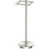 imageFORIOUS Toilet Paper Holder Wall Mount Stainless Steel Rustproof Double Post Pivoting Tissue Roll Holder for Bathroom Commercial Toilet Paper Dispenser Oil Rubbed BronzeStainless Steel